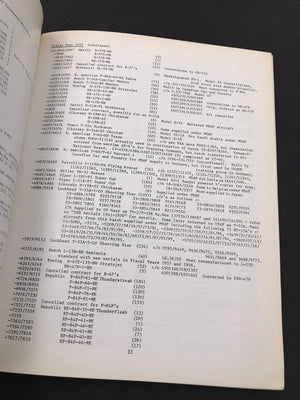 UNITED STATES AIR FORCE SERIALS 1946 TO 1977