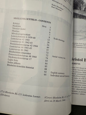 SUOMEN ILMAVOIMIEN HISTORIA (10) — Bristol Blenheim  —