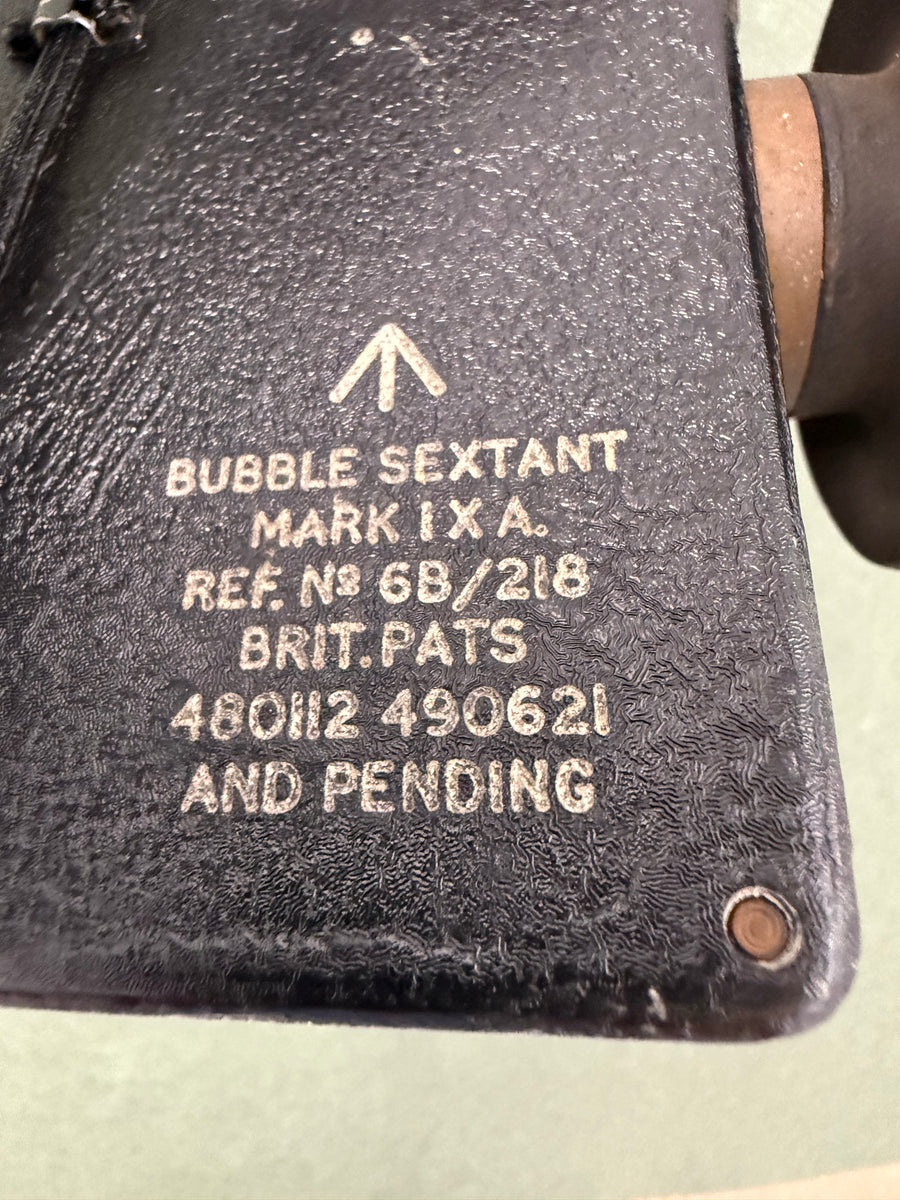 RAF MILITARY BUBBLE SEXTANT AVIATION MK.IX.A REF. No. 6B/218 BRIT. PATS