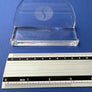 Porte-courrier (letter holder) en cristal de la SABENA réalisé par les Cristalleries du Val-Saint-Lambert, Belgique — Réalisé pour le 65e anniversaire de la SABENA (1923–1988)