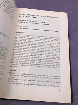 Third International Agricultural Aviation Congress — 15th-18th March 1966 Arnhem, The Netherlands —