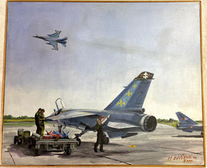 Peinture originale (1979) Hervé de Vinck / F1 à Orange