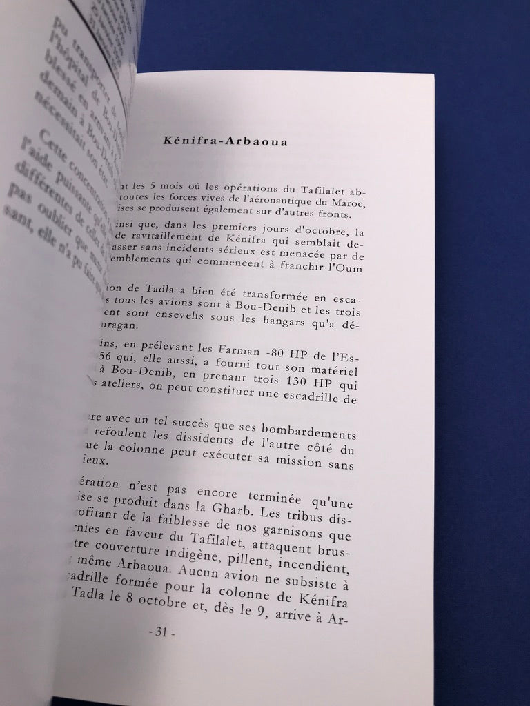 HISTORIQUE DE L'AVIATION DU MAROC