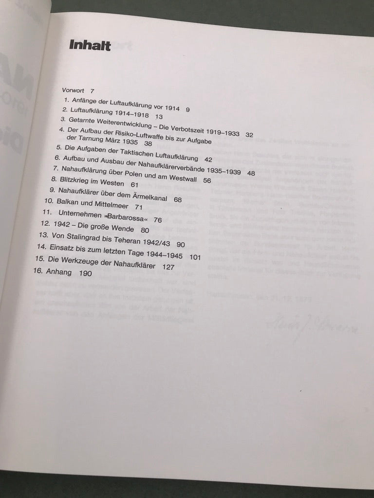 NAHAUFKLÄRER 1910-1945 : Die Augen des Heeres