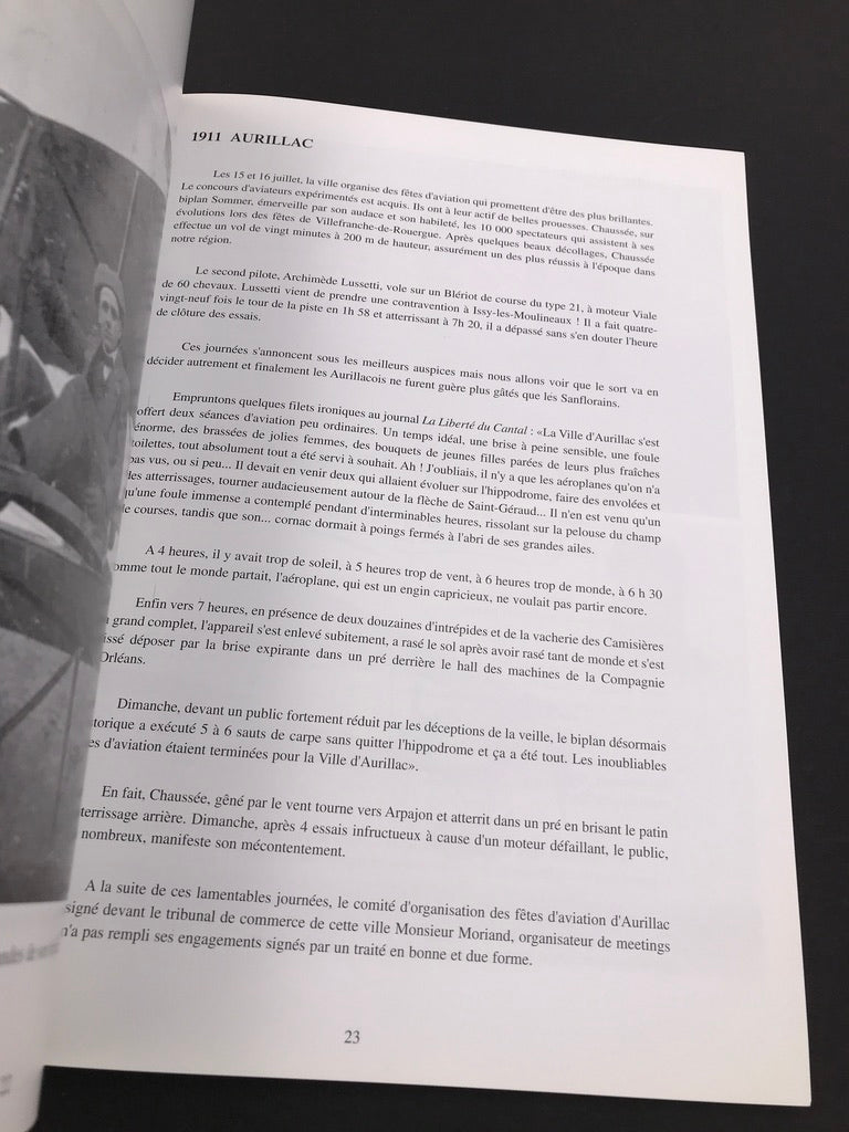 LES PREMIERS MEETINGS D'AVIATION DANS LE CANTAL 1910-1913