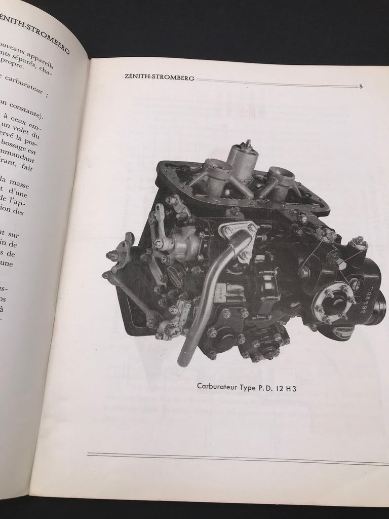 Le Carburateur à Injection " ZÉNITH - STROMBERG " du service T.DOC de la SABENA