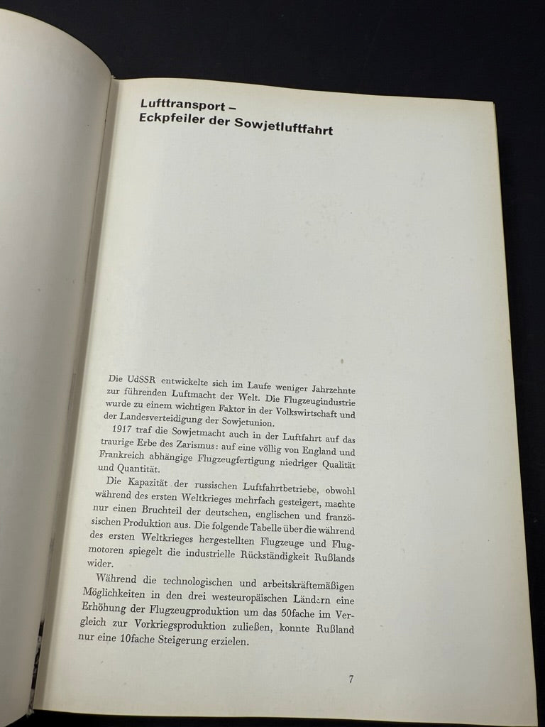 Lufttransport — Spiegelbild der Luftmacht —