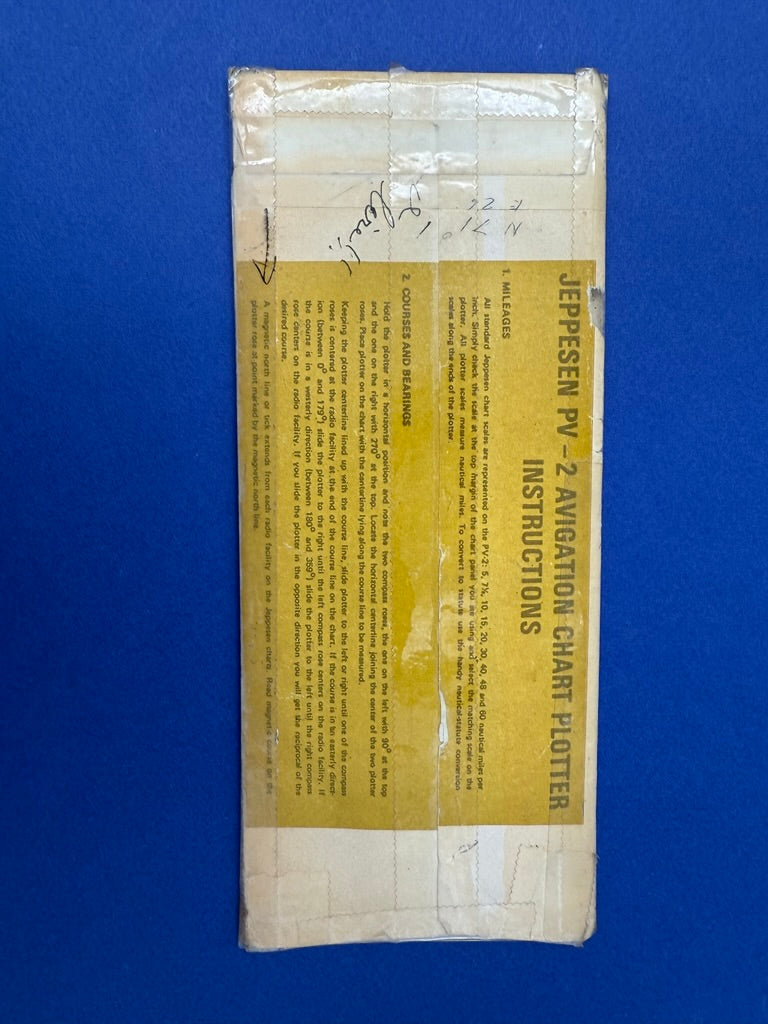 JEPPESEN NAVIGATION CHART PLOTTER PV.2 — ITEM N°4401 — – aviation.brussels