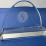 Porte-courrier (letter holder) en cristal de la SABENA réalisé par les Cristalleries du Val-Saint-Lambert, Belgique — Réalisé pour le 65e anniversaire de la SABENA (1923–1988)