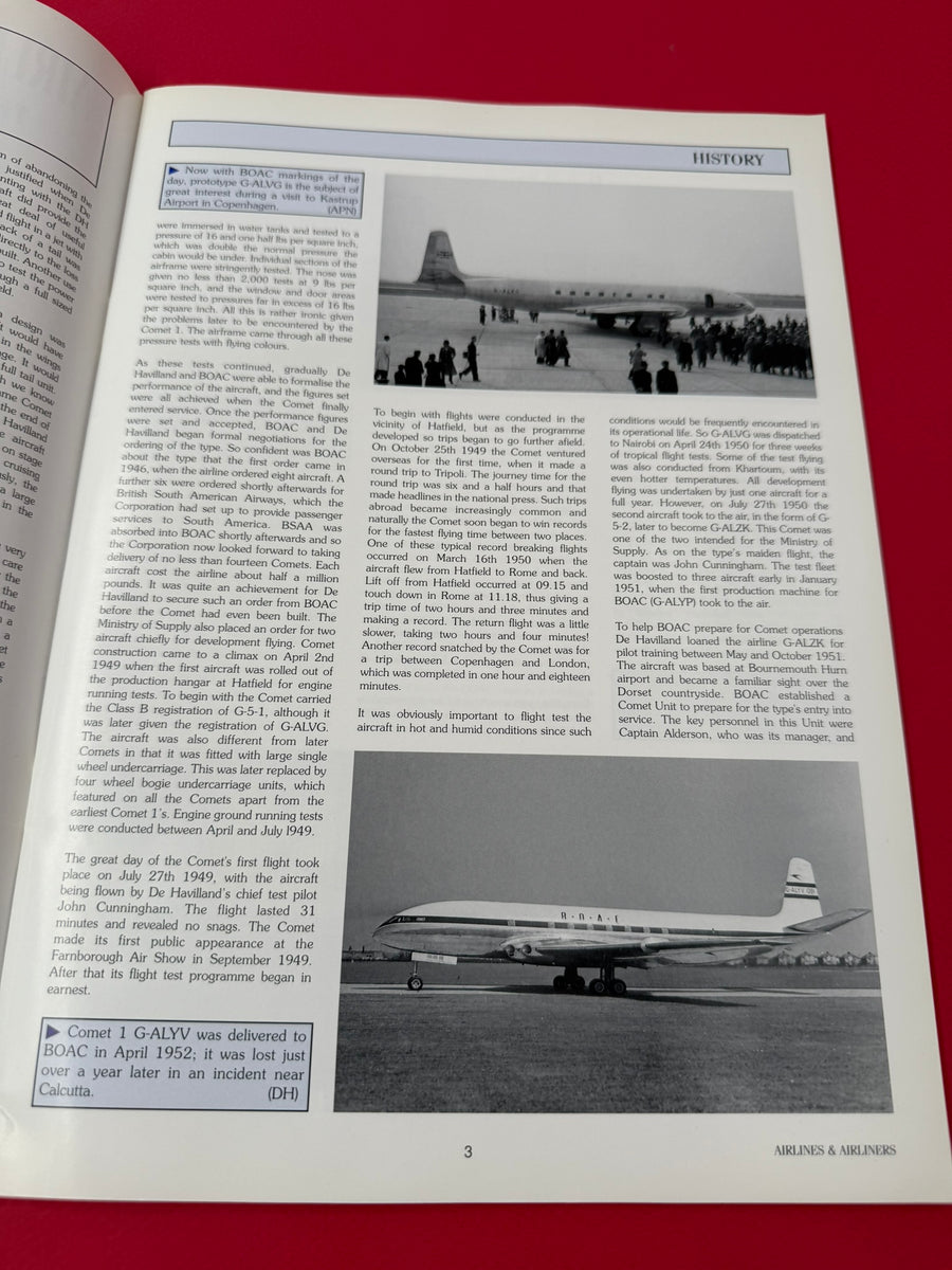 AIRLINES & AIRLINERS —  THE DE HAVILLAND — Comet —