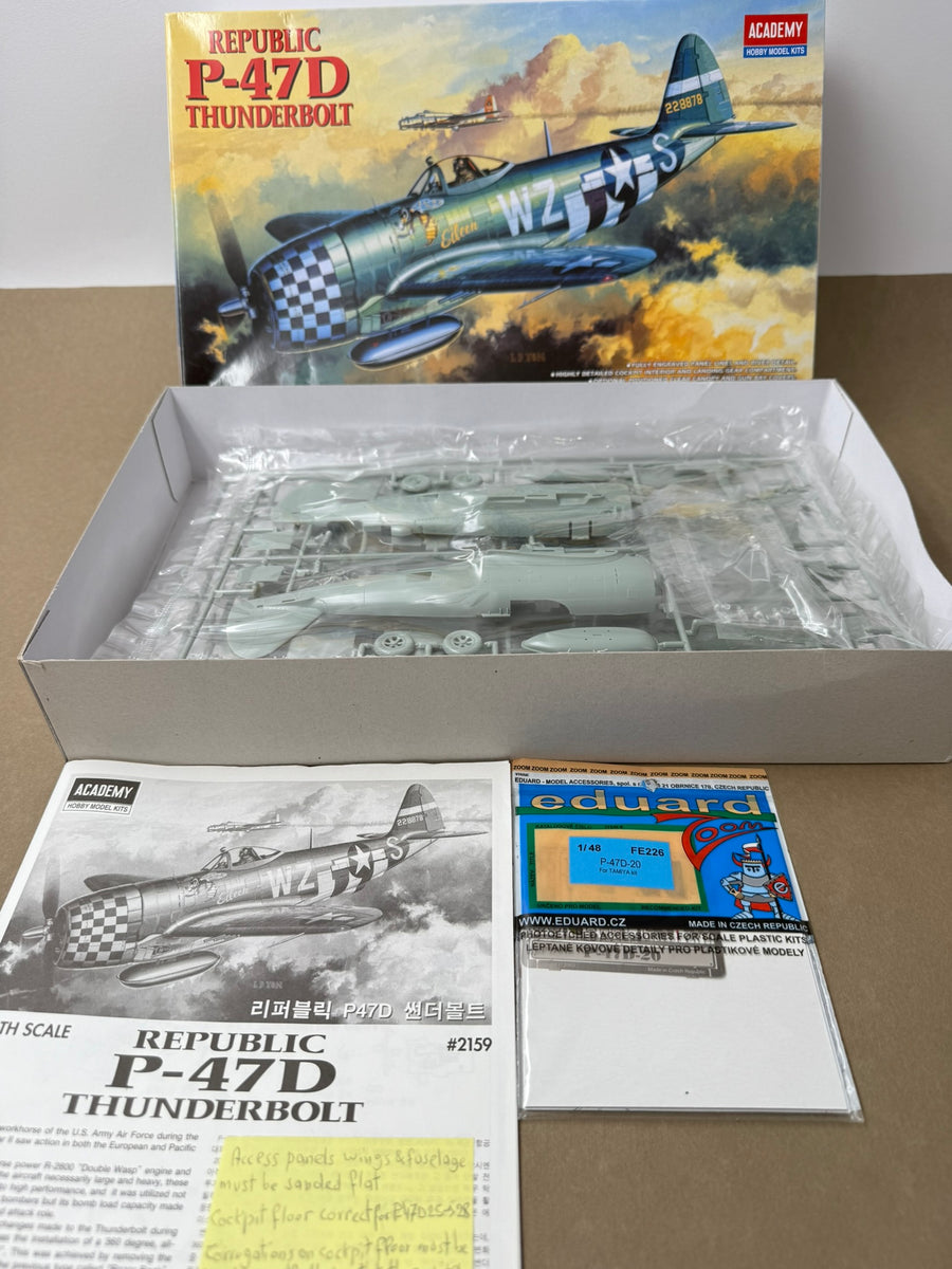 MAQUETTE À MONTER - REPUBLIC P-47D THUNDERBOLT Academy | No. 2159 | 1:48**LIKE NEW INSIDE UNOPENED**