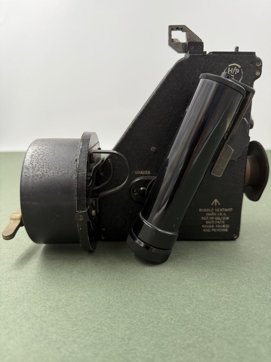 RAF MILITARY BUBBLE SEXTANT AVIATION MK.IX.A REF. No. 6B/218 BRIT. PATS