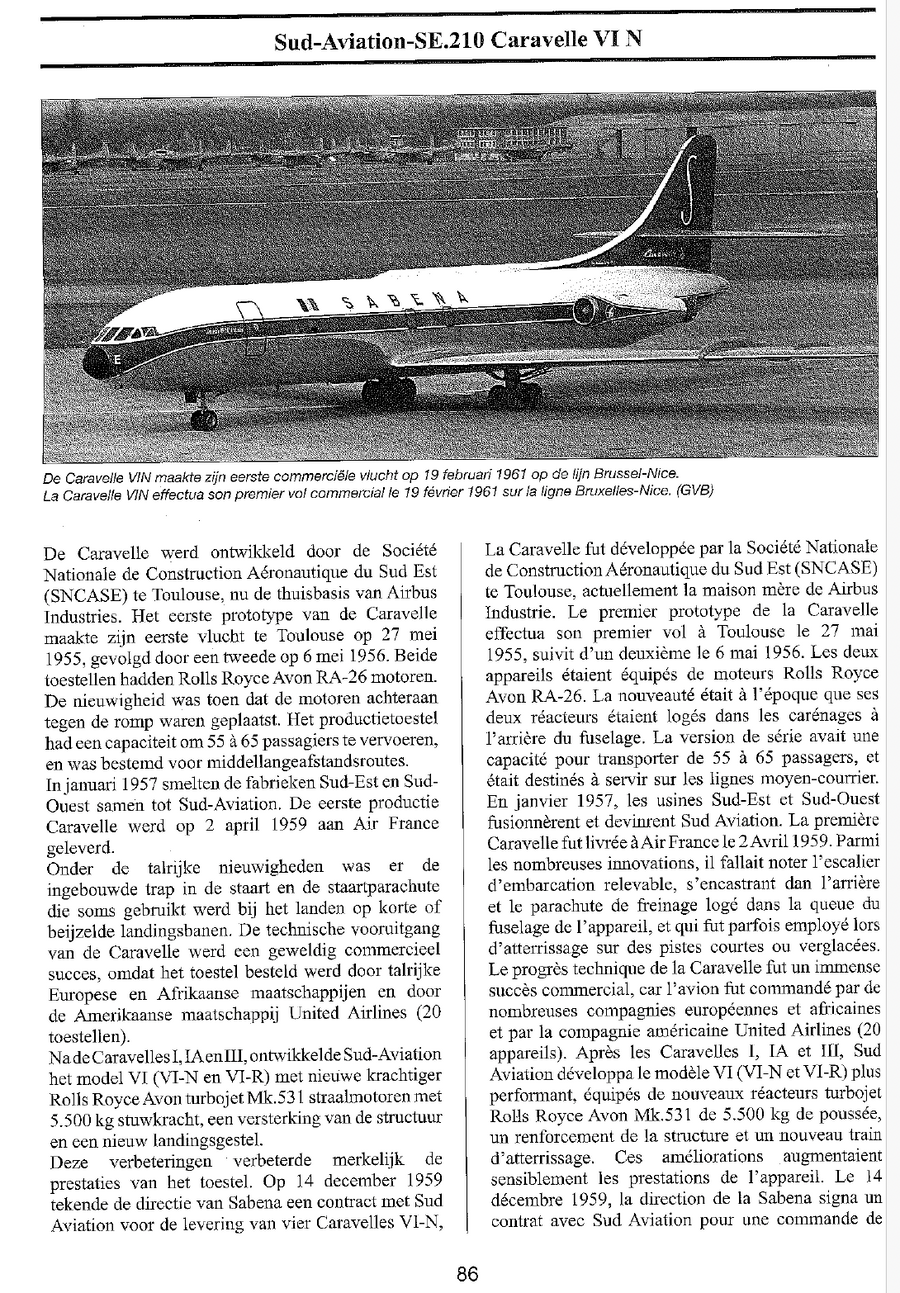 ORIGINAL - TRÈS RARE - Sac de voyage SABENA belgian world airlines (à l'occasion de l'acquisition de la Caravelle  )