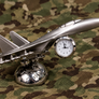 Sukhoi Su-27 Flanker miniature desk clock / decorative model — 18 x 12 cm