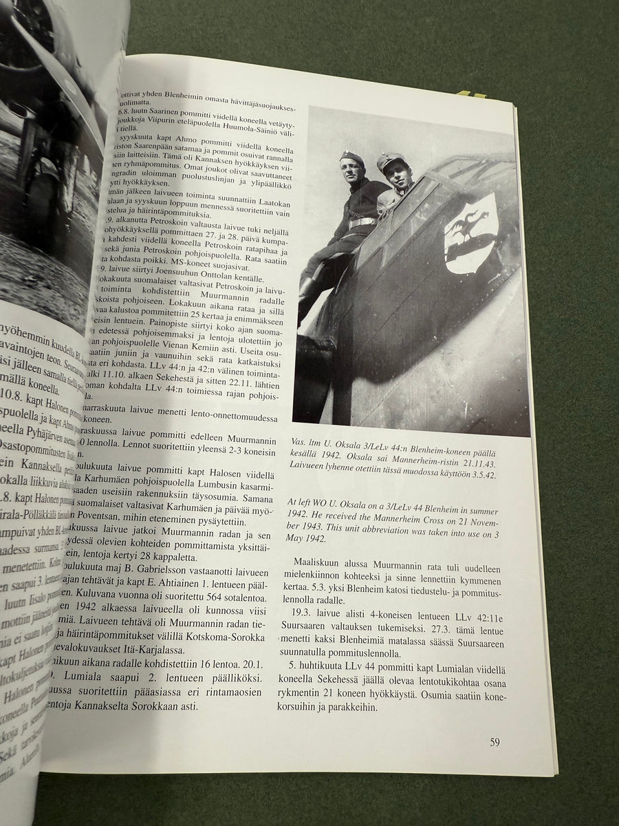 SUOMEN ILMAVOIMIEN HISTORIA (10) — Bristol Blenheim  —
