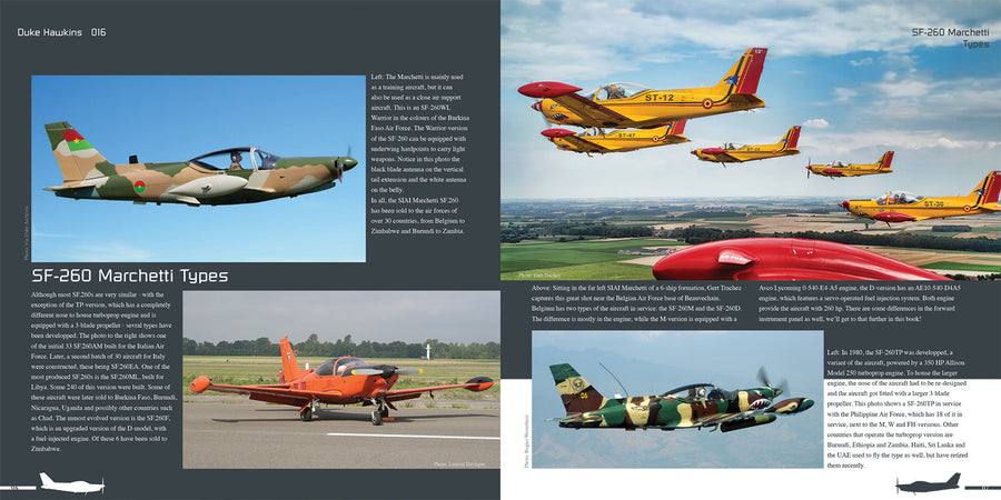 SIAI Marchetti SF - 260, Flying with Air Forces around the World *** LAST COPY ****