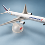 DIE-CAST MODEL — 🇫🇷 Air France — Boeing 777-300ER — Soutien à la candidature olympique et paralympique Paris 2024 — Schuco — 1:600 — AVEC SUPPORT