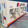 DIE-CAST MODEL — 🇺🇸 United Airlines — Boeing 727, Douglas DC-10, Boeing 767, Boeing 747 — Schabak — 1:600 — WITH ORIGINAL BOX —