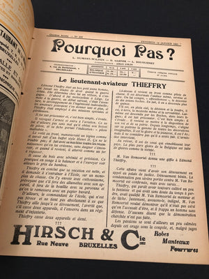 Pourquoi Pas? RARE exemplaire du vendredi 14 janvier 1921, dessin de OCHS en couverture