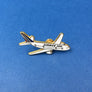 LOT OF 2 VINTAGE AIR FRANCE LAPEL PINS — MINIATURE SIZE — GOLD-PLATED ENAMEL — CIRCA 1990–2000