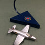 VINTAGE SUPERMARINE ATTACKER JET FIGHTER MODEL — DESK DISPLAY SIZE — LEAD / WHITE METAL — CIRCA 1950–1960