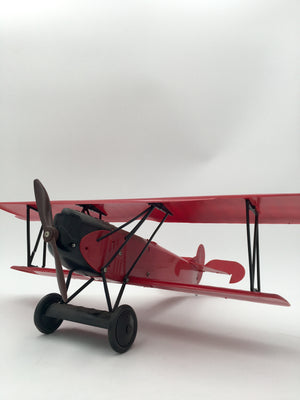 Biplan Fokker D.VII 1/72e (48 cm x 34 cm) VINTAGE en plastique