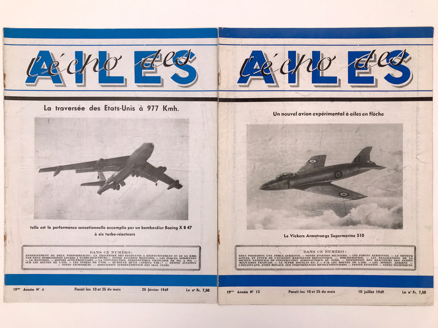 « l'écho des AILES » Revue belge pour la défense des intérêts aéronautiques, fondée en 1930
