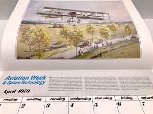 1979 Calendar Aviation Week & Space Technology by Paul Lengellé, the famous French aviation artist ...