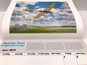 1979 Calendar Aviation Week & Space Technology by Paul Lengellé, the famous French aviation artist ...