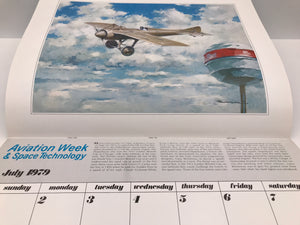 1979 Calendar Aviation Week & Space Technology by Paul Lengellé, the famous French aviation artist ...