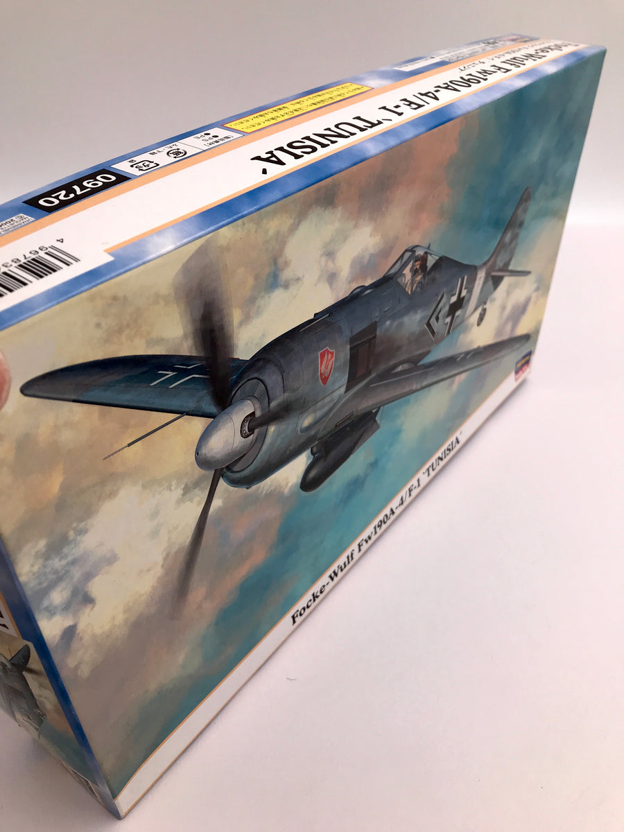 Maquette à monter - Focke-Wulf Fw190A-4/F-1 'TUNISIA'Hasegawa 1/48e  (COMME NEUF - INTÉRIEUR NON OUVERT)