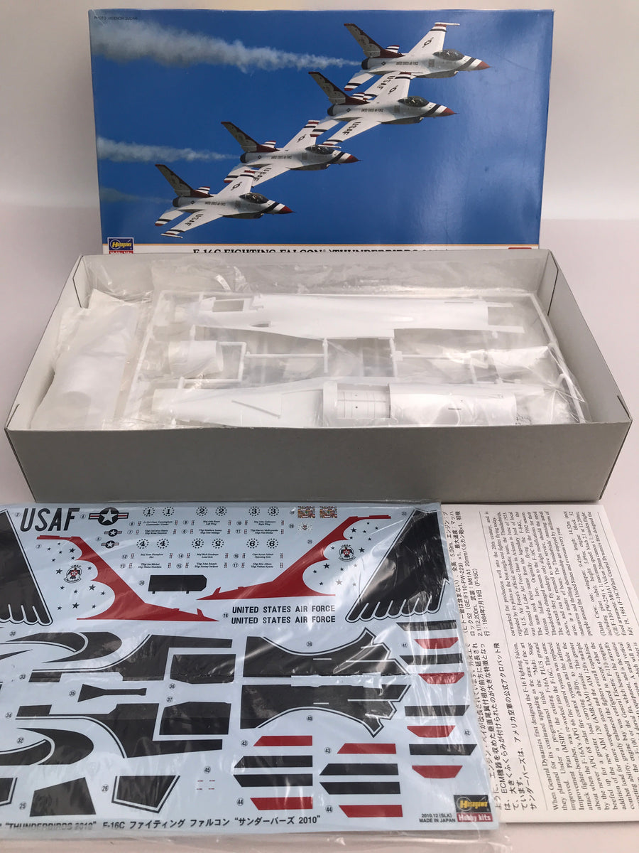 Maquette à monter – F-16C FIGHTING FALCON « THUNDERBIRDS 2010 – Hasegawa Hobby kits 1/48 (LIKE NEW - INSIDE NON OPENED)