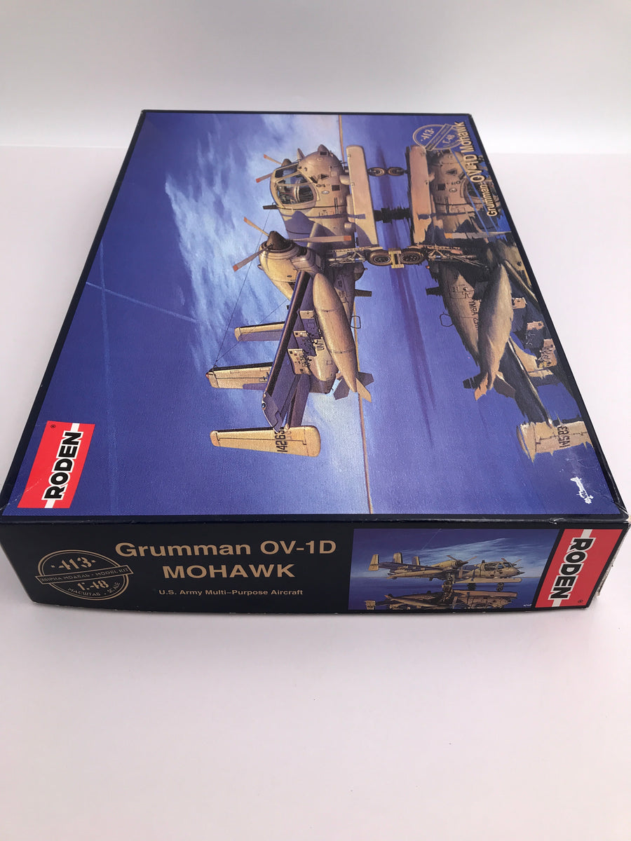 Maquette à monter – Grumman OV-1D MOHAWK U.S. Army Multi-Purpose Aircraft – Roden 1/48 (LIKE NEW - INSIDE NON OPENED)