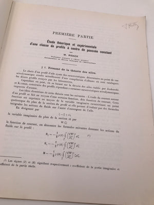 (N°9 MARS 1930) BULLETIN DU SERVICE TECHNIQUE DE L'AÉRONAUTIQUE