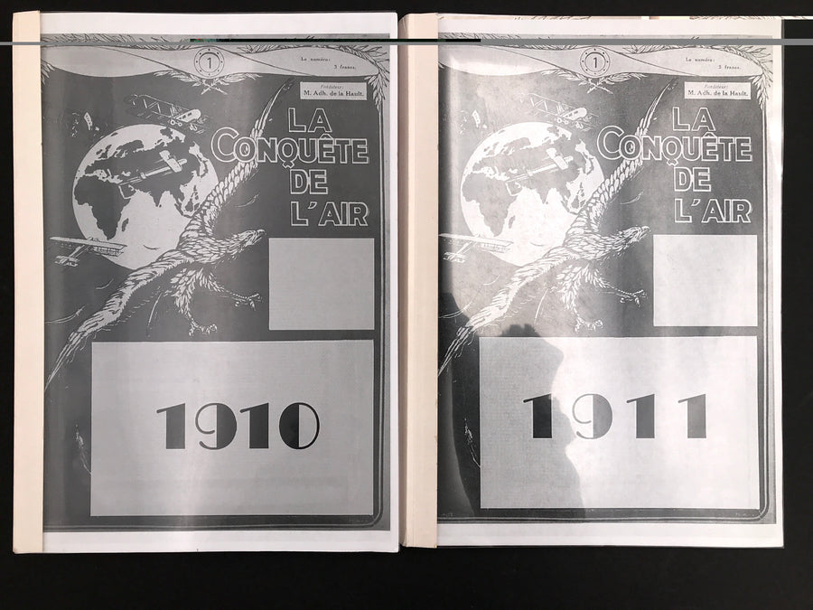 Exceptionnel : les années 1910 et 1911 de LA CONQUÊTE DE L’AIR, soit 24 numéros (*)