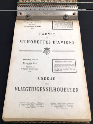 MANUEL pour les CADRES DE RÉSERVE/HANDBOEK voor RESERVE KADER - Carnet de Silhouettes d’avions/Boekje met Vliegtuigensilhouetten