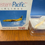 DIE-CAST MODEL — Western Pacific Airlines — Boeing 737-300 “The Simpsons” Livery — Herpa — 1:500 — WITH ORIGINAL BOX —