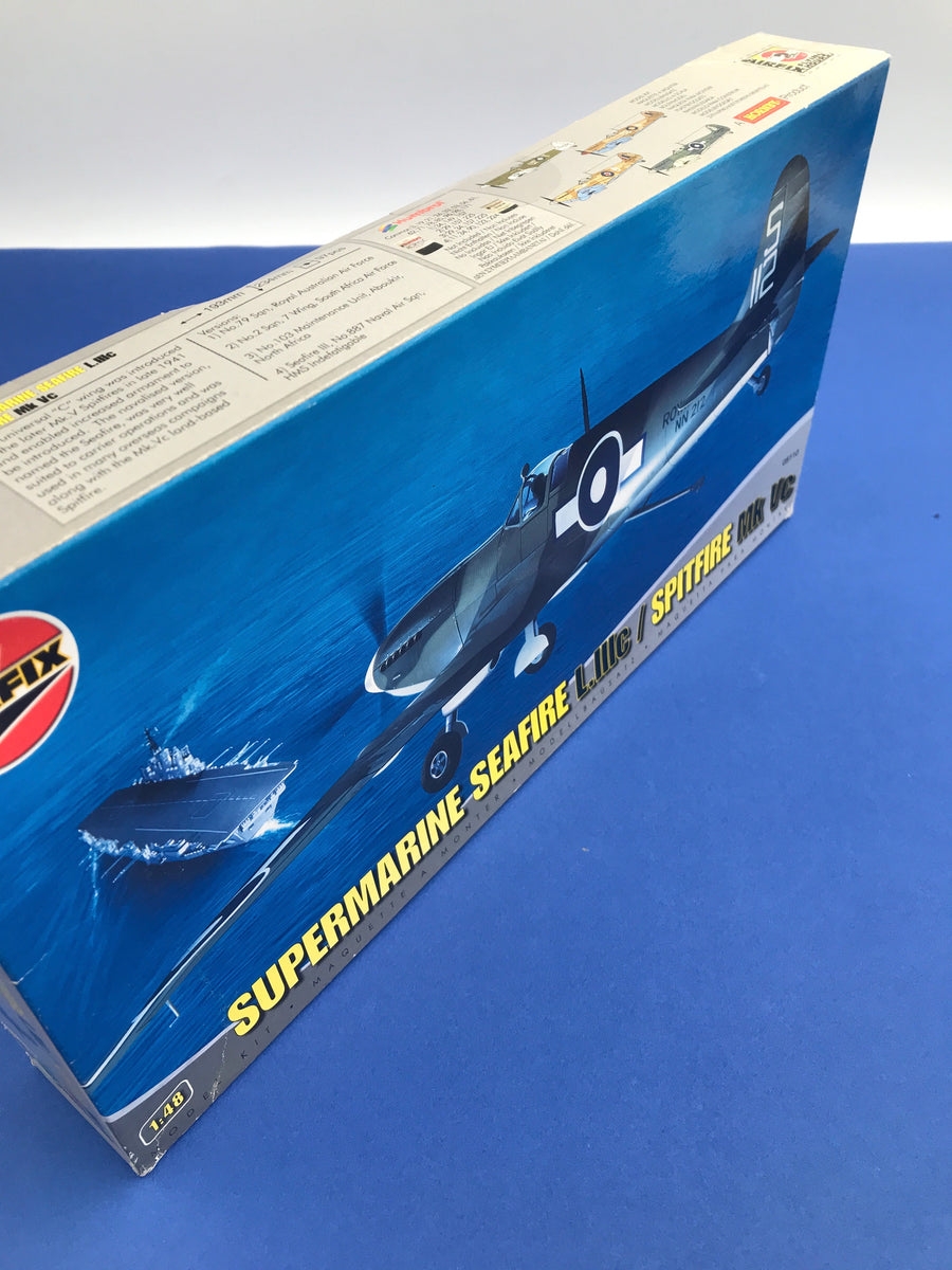 Maquette à monter – SUPERMARINE SEAFIRE L.IIIc / SPITFIRE MK VC – AIRFIX 1/48 (LIKE NEW - INSIDE NON OPENED)