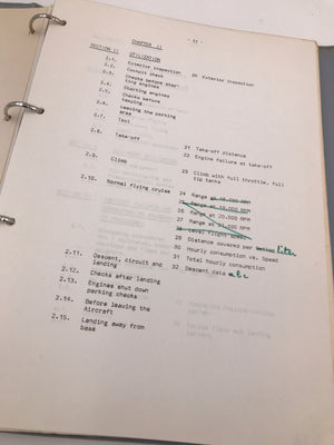 FLIGHT MANUAL FOUGA C. M. 170