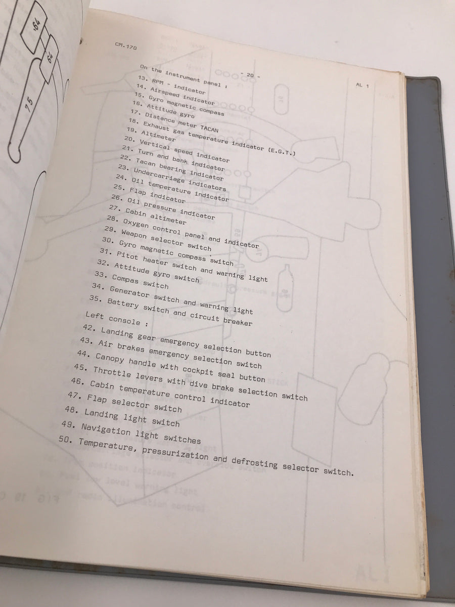 FLIGHT MANUAL FOUGA C. M. 170