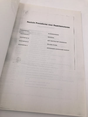NAZICHT PROCEDURES -  REACTIEMOTOREN (BELGIAN TRAINING SCHOOL - ROYAL AIR FORCE)