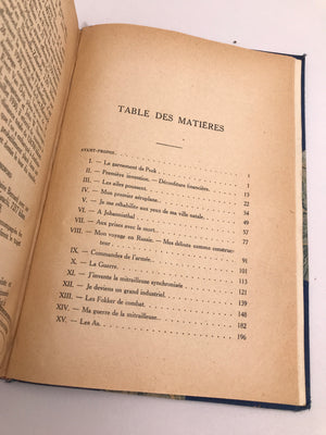 Souvenirs d’un homme volant — La vie d’Anthony Fokker