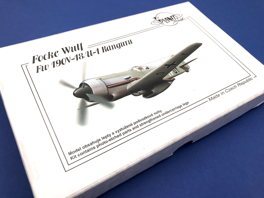 Maquette à monter – Focke Wulf Fw 190V-18/U-1 Kanguru PLANET models 1/48E (LIKE NEW - INSIDE NON OPENED)