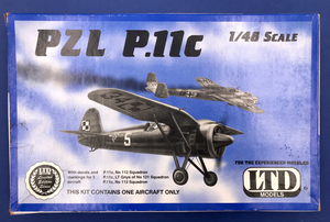 Maquette à monter – PZL P.11c LTD MODELS 1/48E (LIKE NEW - INSIDE NON OPENED)