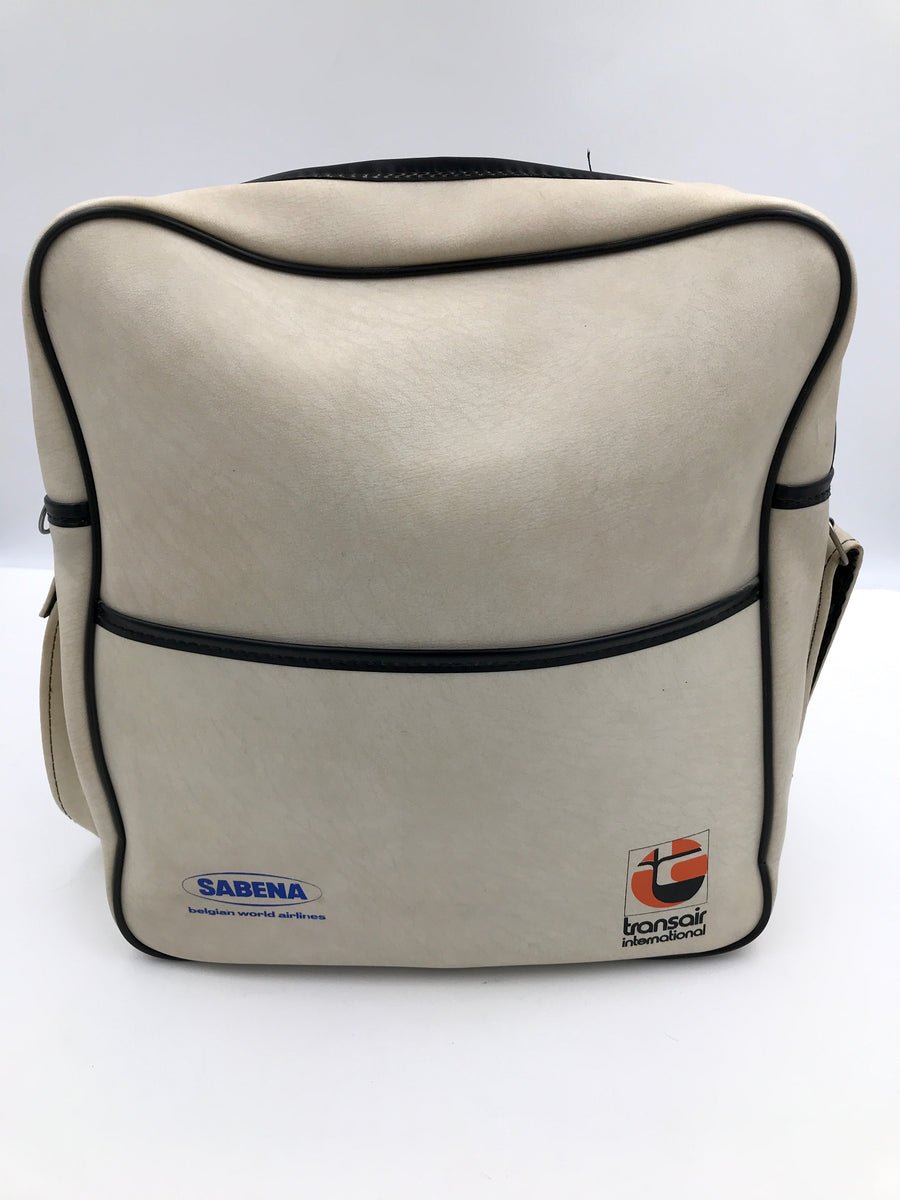 ORIGINAL - Sac de voyage SABENA belgian world airlines et transair international