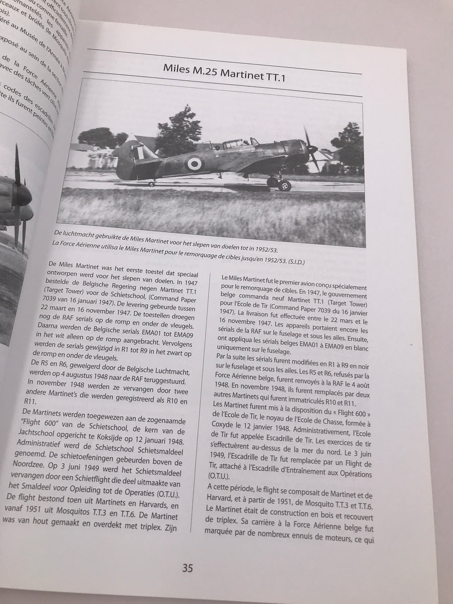 [ Luchtmacht Force Aérienne ] De Vliegtuigen van de Belgische Luchtmacht Les avions de la Force Aérienne Belge 1946 - 1962