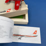 DIE-CAST MODEL — 🇨🇭 Swissair — Lockheed P-3 Orion — 1:87 — with original box & book Swissair's 50th Birthday