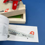 DIE-CAST MODEL — 🇨🇭 Swissair — Lockheed P-3 Orion — 1:87 — with original box & book Swissair's 50th Birthday