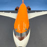 Fokker F28 Fellowship — maquette métal — 39 x 32 cm — fabrication hollandaise
