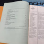 ARCHIV — Vol 3 n° 9, 10 & 11 —